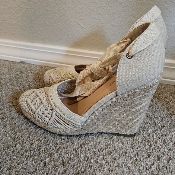 Shoe Dazzle - Connee Lace Up Espadrille Wedge - Picture 2 of 4
